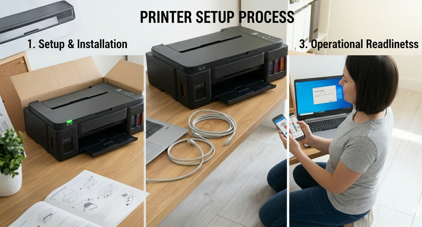 Printer appointment illustration