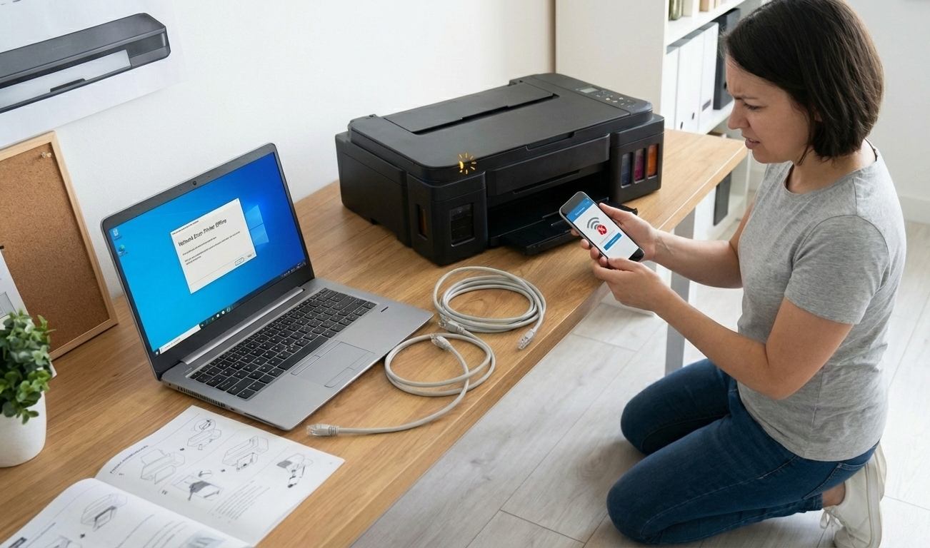 Printer network setup